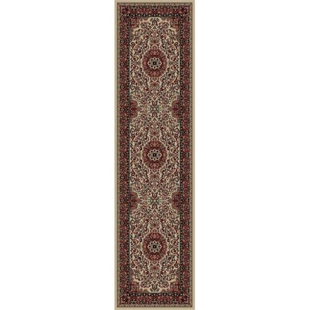 CONCORD GLOBAL 10 ft. 11 in. x 15 ft. Persian Classics Isfahan - Ivory 2032T